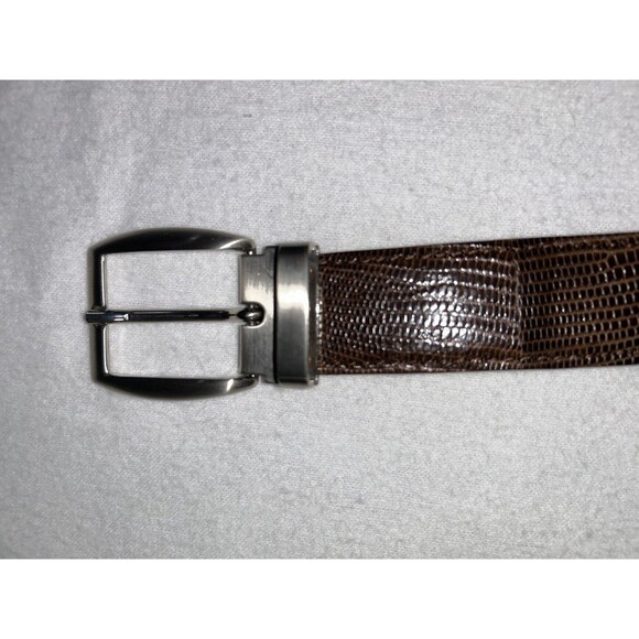 Lopez Taibo 1897 Genuine Lizard Belt Brown 42-105 - Picture 1 of 15